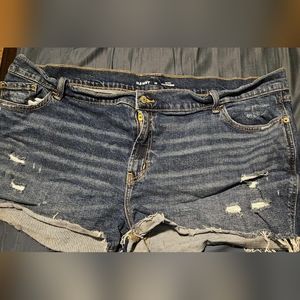 Size 22 mid rise boyfriend old navy shorts